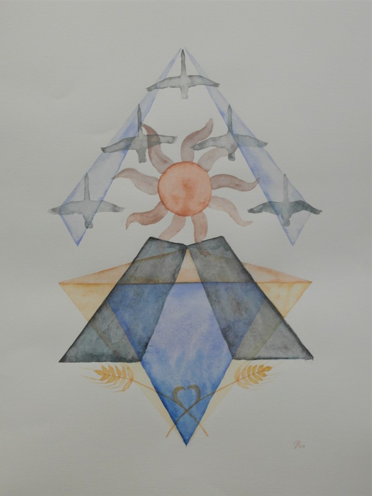 Joutsenet yötaivaalla